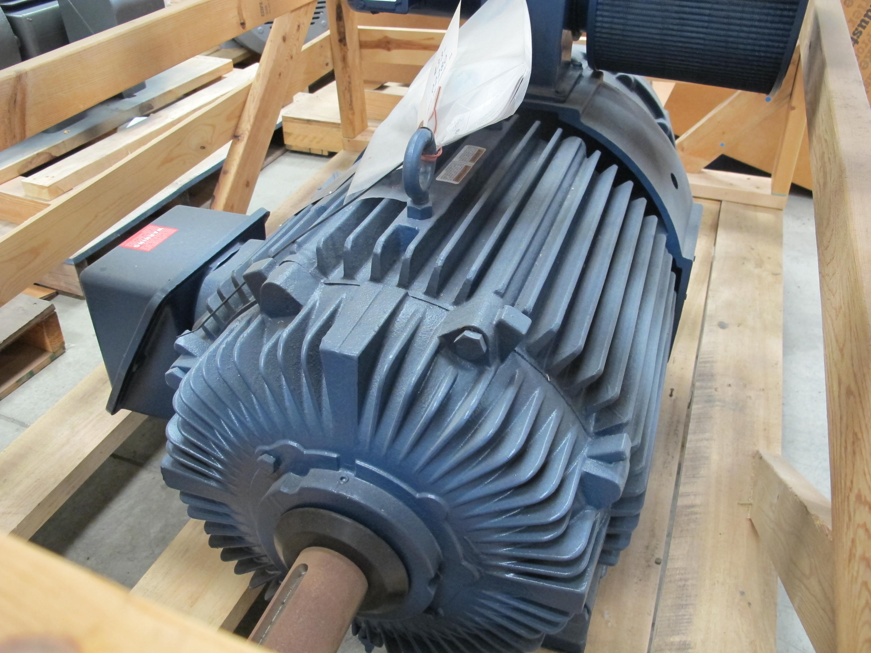 MOTOR, ELECTRIC TYPE, 100 HORSEPOWER, 460/3/60 ELEC RATING, 1800 RPM, 405T FRAME, 114 AMPS, TEBC ENCLOSURE, INVERTER, PREMIUM SEVIRE DUTY, 1.0 SERVICE FACTOR. MAIN HOIST, CLASS H INSUL, 435 AMPLR, W/110V/126W HEATER, LAKESHORE SL56 ENCODER. NEMA 4 SERIES86,000 SERIES BRAKE, 500 FTLBS, W/SPACE HEATER, CLASS H. PART # 9H405THFS8340ANW (W-44) LOADING & HANDLING FEE $15-